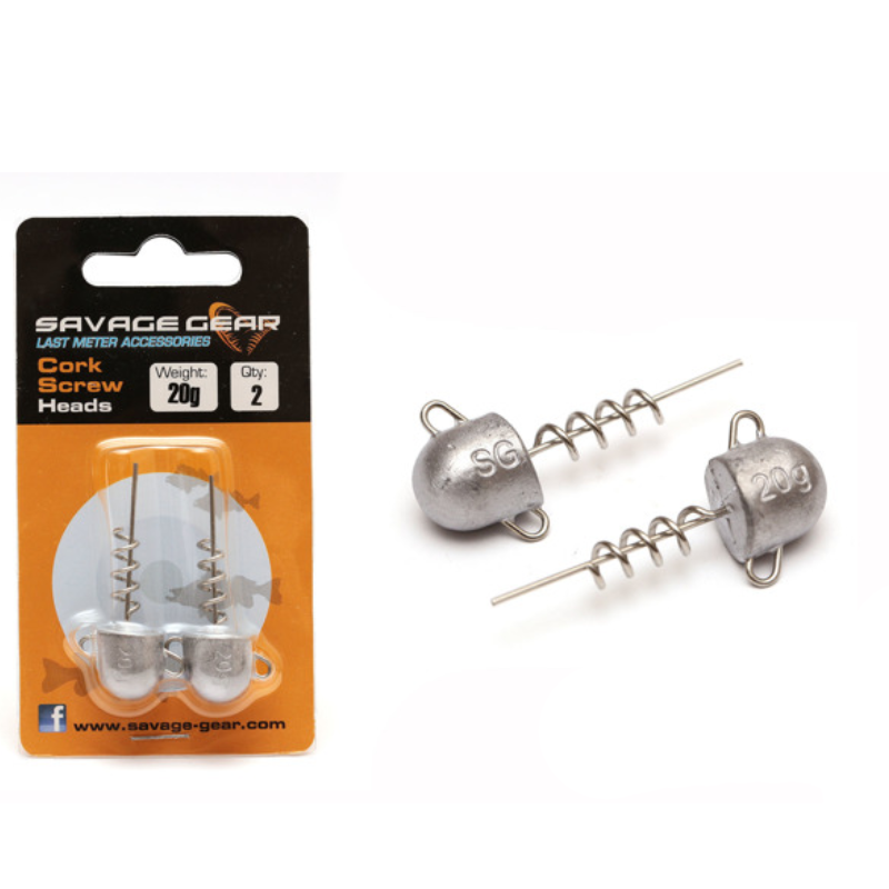 Têtes de tire-bouchon Jigo Galva SG 30 g. 2 pièces