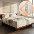 Staffe Angolari per Letto Larghezza 300mm (4 pezzi)