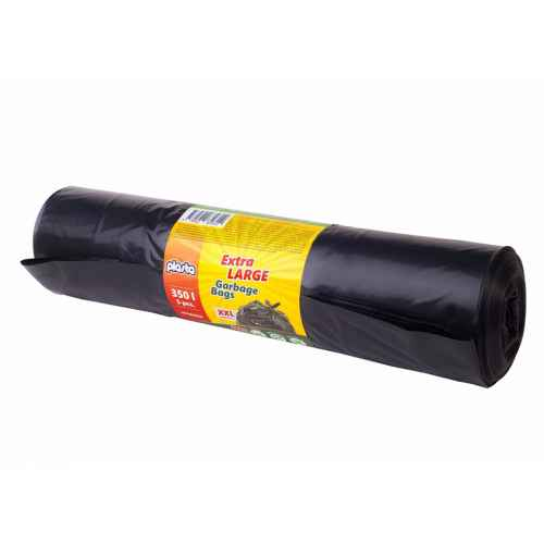 Sacs poubelles, 350 L/5 pièces, 60 microns, noir