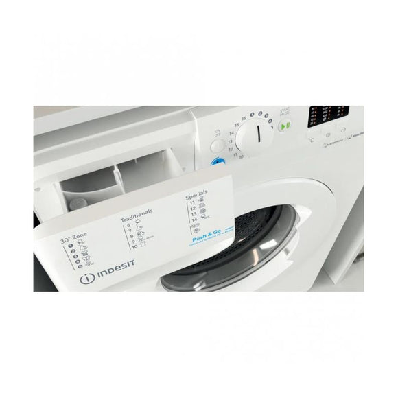 INDESIT | Washing machine | BWSA 61294 W EU N | Energy efficiency class C | Front loading | Washing capacity 6 kg | 1151 RPM | Depth 42.5 cm | Width 59.5 cm | Display | Big Digit | White