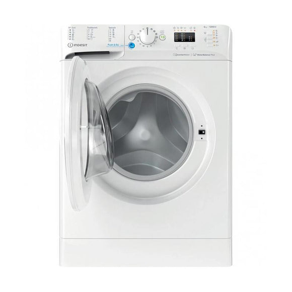 INDESIT | Washing machine | BWSA 61294 W EU N | Energy efficiency class C | Front loading | Washing capacity 6 kg | 1151 RPM | Depth 42.5 cm | Width 59.5 cm | Display | Big Digit | White