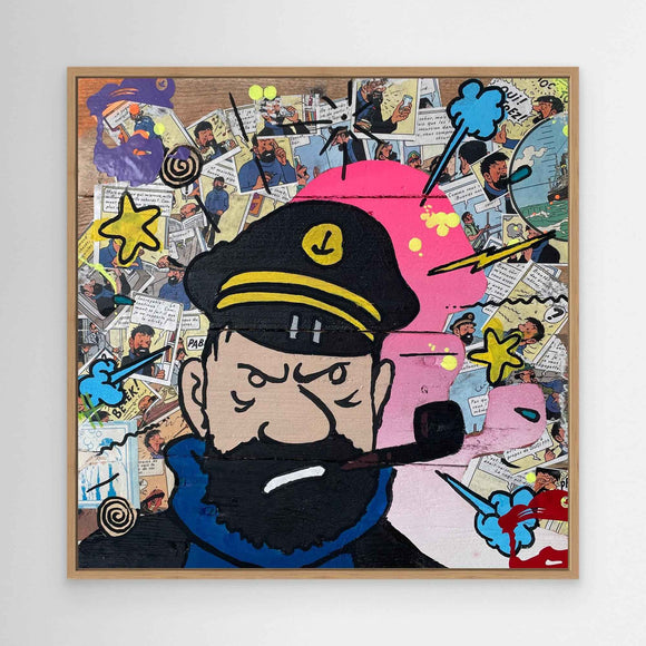 Capitaine face reproduction officielle sur toile de l'œuvre
