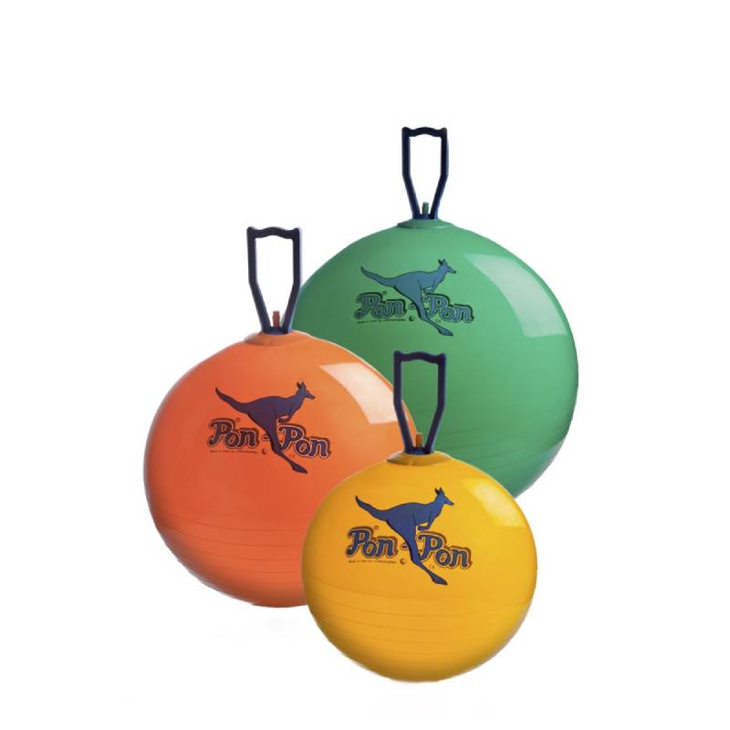 Ballon sauteur original tonkey pon pon normal 53 cm orange - 0