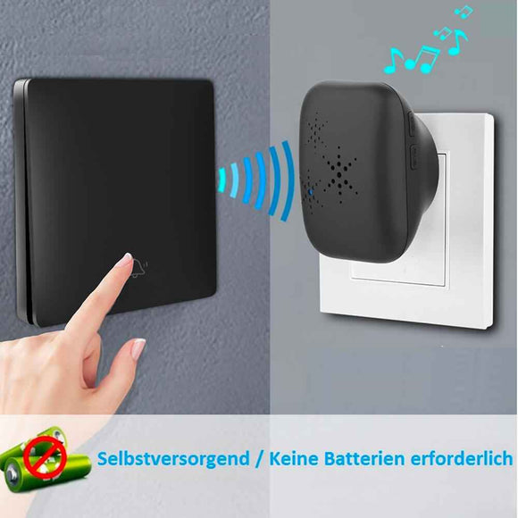 Kit sonnette sans fil et sans pile écologique – SonnEco 12 – Noir