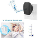 Kit sonnette sans fil et sans pile écologique - SonnEco 11 - Noir