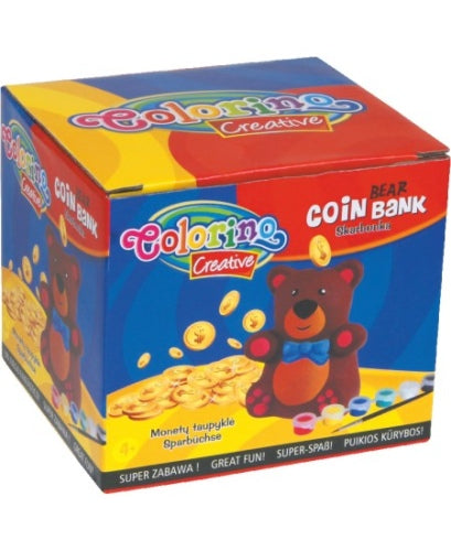 Colorino Creative Bear coin bank