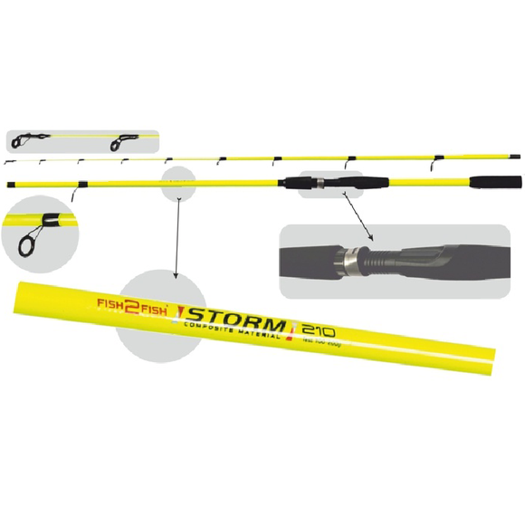 Spiningas Fish2Fish Storm, Ilgis 165 cm, Testas 100-200