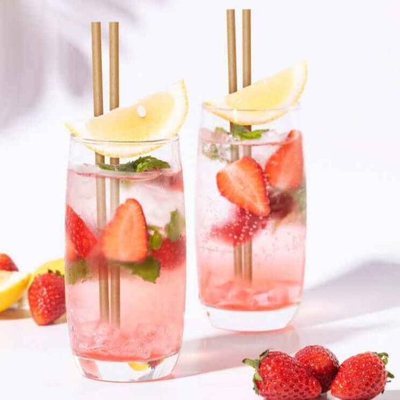 Echantillon Paille bagasse |21cmØ6mm |Ne ramollit pas |Made In France |