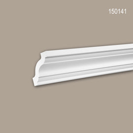 Corniche 150141 Profhome Moulure plafond polyuréthane décorative style Néo-Classicisme blanc 2 m - 0