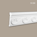 Cimaise 151350 Profhome Moulure décorative style Néo-Empire blanc 2 m-2