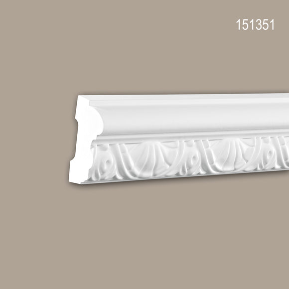 Cimaise 151351 Profhome Moulure décorative style Néo-Classicisme blanc 2 m