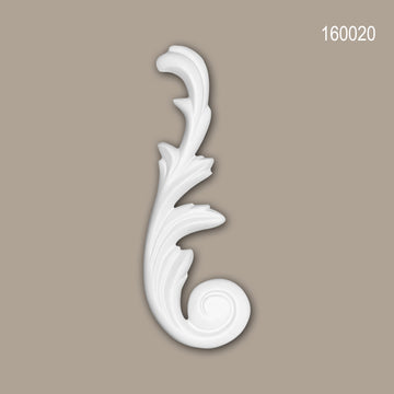 Élément décoratif 160020 Profhome style Rococo-Baroque blanc - 0