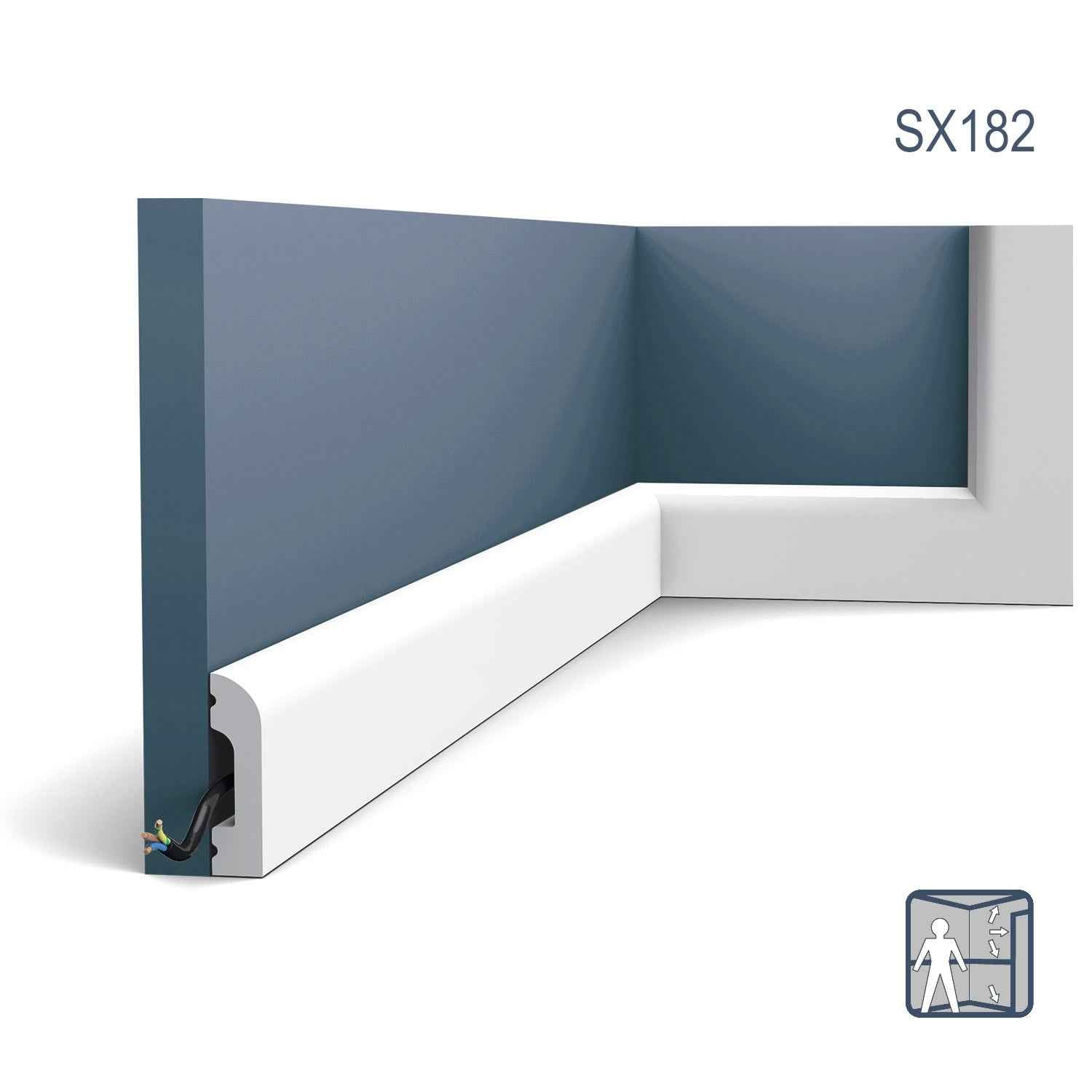 Orac Decor SX182-box AXXENT CASCADE 1 carton 4 pièces Plinthes 8 m