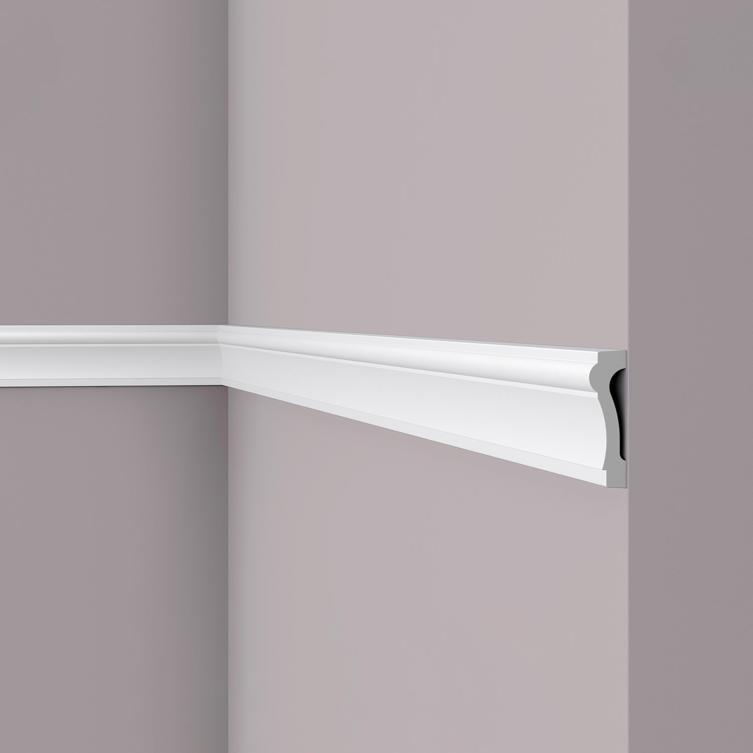 Cimaise NMC WL6 WALLSTYL Noel Marquet Moulure décorative Encadrement de porte design intemporel classique blanc 2 m
