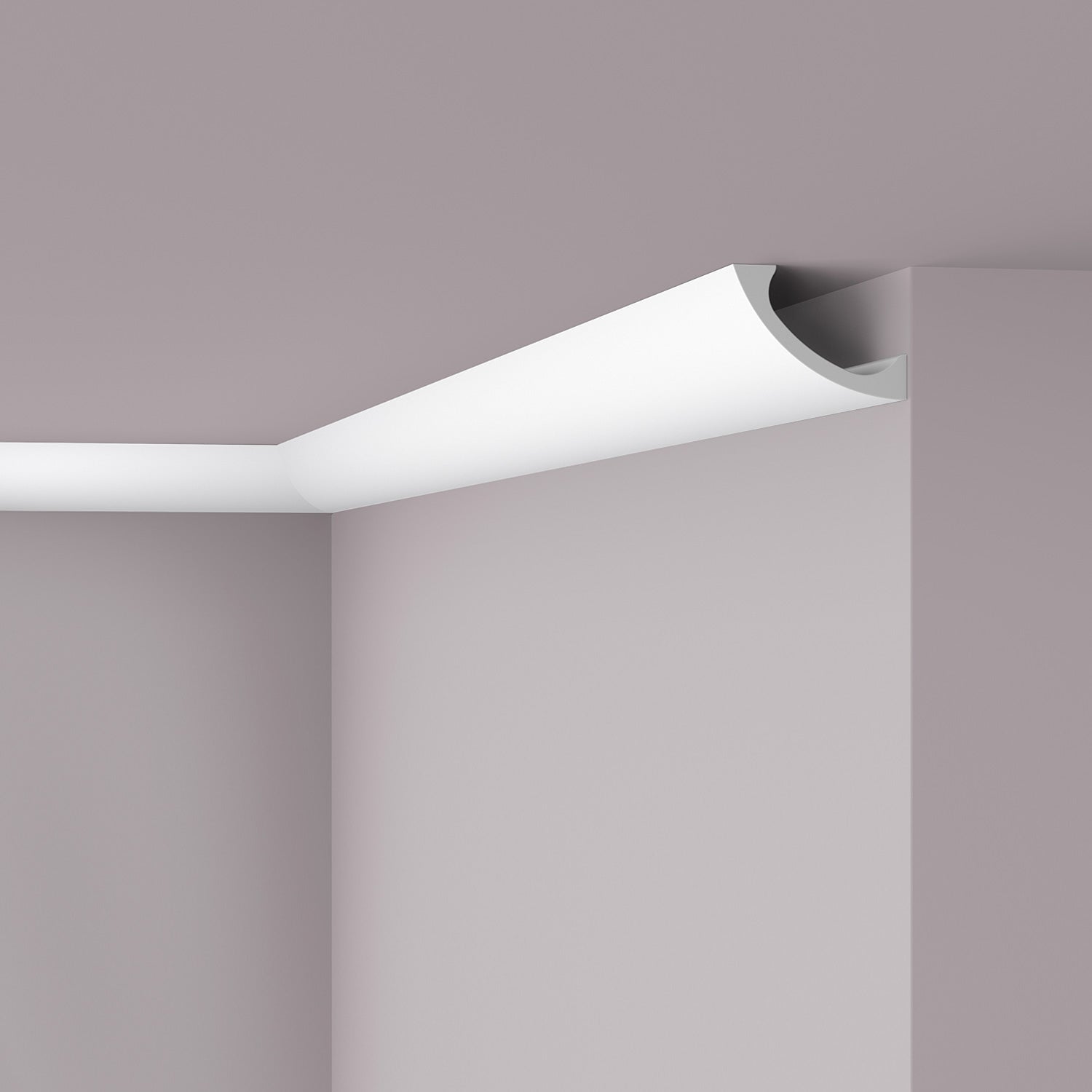 Corniche NMC WT3 WALLSTYL Noel Marquet Moulure décorative Corniche de plafond Éclairage indirect design intemporel classique blanc 2 m