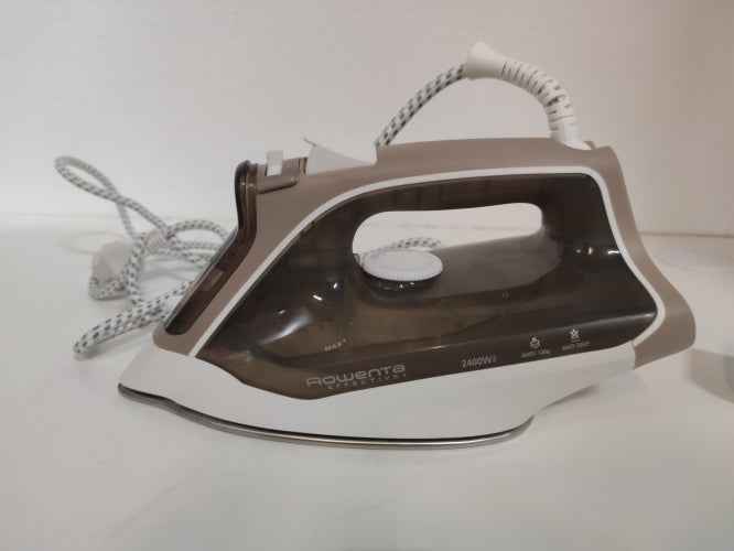 Retour client Ecost, Fer à vapeur Rowenta Effective + DX1635 Semelle en acier inoxydable 2400 W Marron