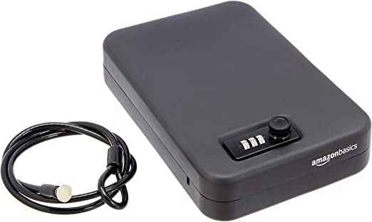 Ecost Customer Return Amazon Basics portable protection case with combination lock, large