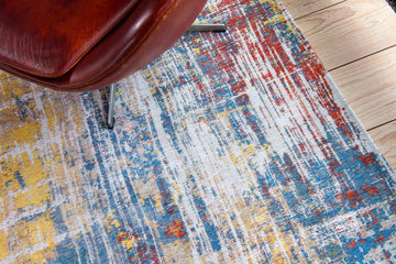Tapis de salon et chambre tissé plat STREAKS
