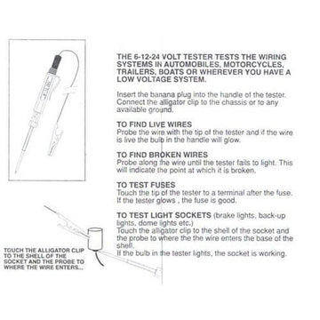 Low Voltage Circuit Tester 6-12 & 24 Volts - 0