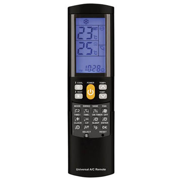 Universal Remote Control for Air Conditioners w/ Backlit LCD