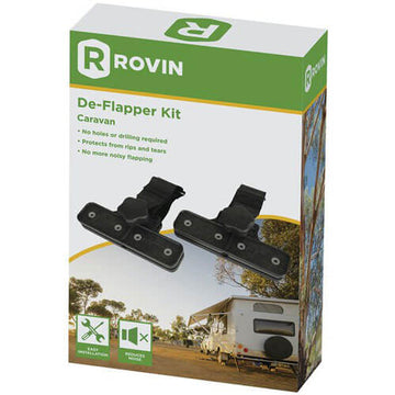 Caravan De-Flapper Kit Pair (200x140 mm) - 0
