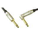 6m Amphenol 6.5mm Jack Plugs 1x Right Angle for Instruments-1