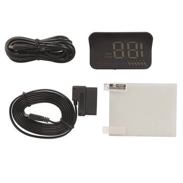 GPS Speedometer Head Up Digital Display w/ OBDII Data - 0