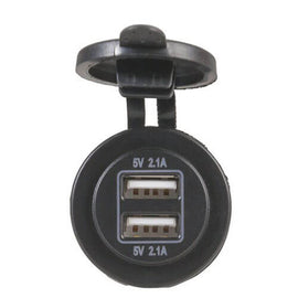 Easy-Install Dual USB Charging Ports Socket (2x2.1A) - 0