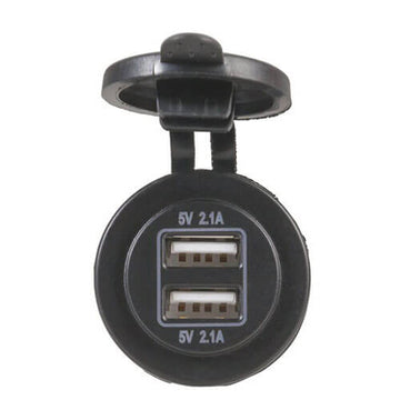 Easy-Install Dual USB Charging Ports Socket (2x2.1A) - 0