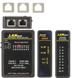 Mini Network Cable Tester with POE Finder - 0