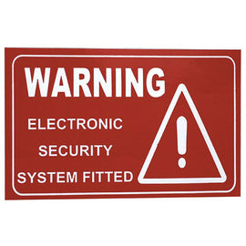Large Alarm Sticker Warning Stickers - 0