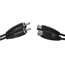 2 x RCA Plugs to 2 x RCA Sockets Audio Cable-4