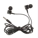 Aluminium Earphones Stereo 3.5mm w/ Mic/Vol Control (Black)-1