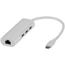 3 Port USB Type C USB 3.0 Hub with Ethernet Adaptor-1