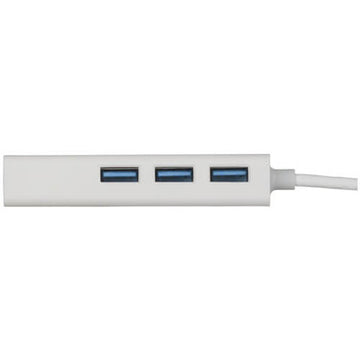 3 Port USB Type C USB 3.0 Hub with Ethernet Adaptor - 0