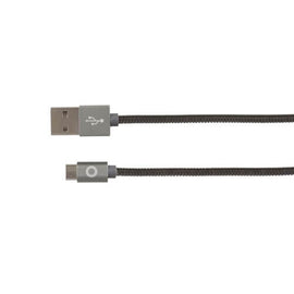 USB Type-C to USB-A Armoured Charger/Data Cable Lead (1m) - 0