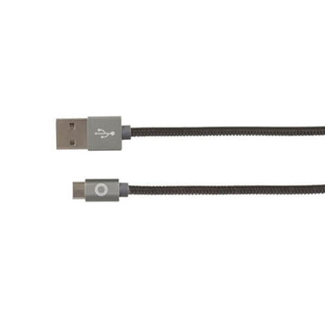 USB Type-C to USB-A Armoured Charger/Data Cable Lead (1m) - 0