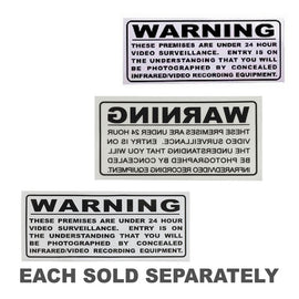 Surveillance Warning Sticker