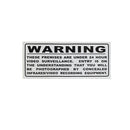 Surveillance Warning Sticker-2