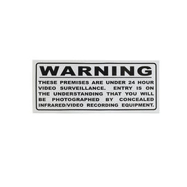 Surveillance Warning Sticker - 0