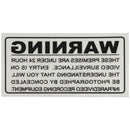 Surveillance Warning Sticker-4