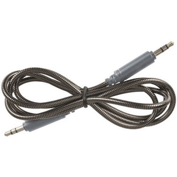 3.5mm Stereo Stainless Armoured Audio Cable (1m) - 0