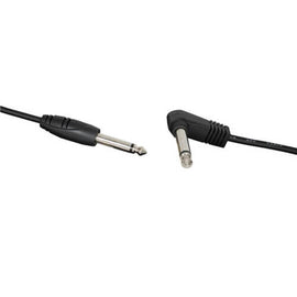6.5mm Mono Plug to 6.5mm Mono Plug Aud Cabl (Right Angle 3m) - 0