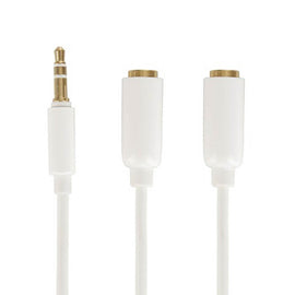 3.5mm Aud Jack to 2 x 3.5 Ster Skt Aud Cabl Splitter (0.2m)