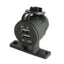 Twin USB Port Panel Surface Mount Converter (5V 1A/2.1A)-1