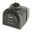 Twin USB Port Panel Surface Mount Converter (5V 1A/2.1A)-2