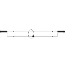 6.5mm Mono Plug to 6.5mm Mono Plug Aud Cabl (Right Angle 6m) - 0