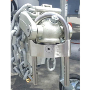 Kovix 96mm Stainless Steel U-bar Coupling Lock with Alarm - 0