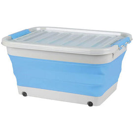 Blue Pop Up Tub with Lid - 0
