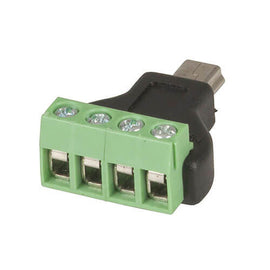 USB 2.0 Mini B Plug to 4-Way Screw Header Adaptor - 0